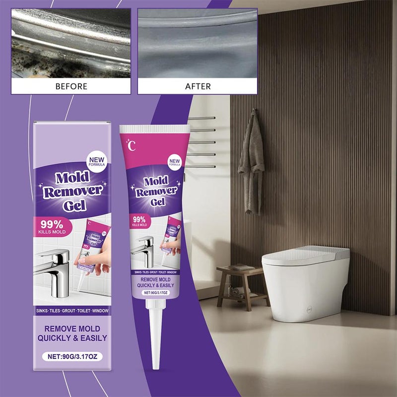 Mold Stain Remover Gel, Active Washing Machine Cleaner, Mold Remover, Stain Remover, Grout Cleaner for Kitchens, Bathrooms - Image 4